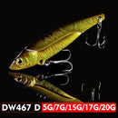 1pc VIB Lure 3D Eyes Pencil 5g 7g 15g 17g 20g Balancer Spoon Spinner Painting Fishing Lure Hard Bait Fishing Tackle Treble Hook