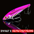 1pc VIB Lure 3D Eyes Pencil 5g 7g 15g 17g 20g Balancer Spoon Spinner Painting Fishing Lure Hard Bait Fishing Tackle Treble Hook