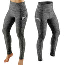 Spandex High Waist Legging Pockets Fitness Bottoms Running Sweatpants for Women Quick-Dry Sport Trousers Workout Yoga Pants