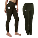 Spandex High Waist Legging Pockets Fitness Bottoms Running Sweatpants for Women Quick-Dry Sport Trousers Workout Yoga Pants