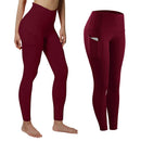 Spandex High Waist Legging Pockets Fitness Bottoms Running Sweatpants for Women Quick-Dry Sport Trousers Workout Yoga Pants