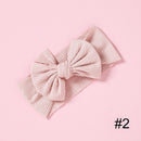 1pcs Solid Color Bowknot Baby Headband Elastic Turban Hairband Baby Girl Headbands Hair bands for Baby Girls Hair accessories