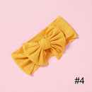 1pcs Solid Color Bowknot Baby Headband Elastic Turban Hairband Baby Girl Headbands Hair bands for Baby Girls Hair accessories