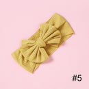 1pcs Solid Color Bowknot Baby Headband Elastic Turban Hairband Baby Girl Headbands Hair bands for Baby Girls Hair accessories