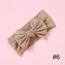 1pcs Solid Color Bowknot Baby Headband Elastic Turban Hairband Baby Girl Headbands Hair bands for Baby Girls Hair accessories