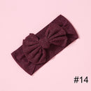 1pcs Solid Color Bowknot Baby Headband Elastic Turban Hairband Baby Girl Headbands Hair bands for Baby Girls Hair accessories