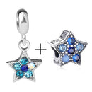2Pcs/lot Special Offer Love Star Rainbow Charms Beads Fit Brand Bracelet & Necklaces For Women DIY Making Jewelry Accessories