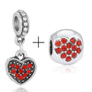 2Pcs/lot Special Offer Love Star Rainbow Charms Beads Fit Brand Bracelet & Necklaces For Women DIY Making Jewelry Accessories
