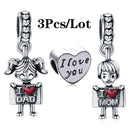 2Pcs/lot Special Offer Love Star Rainbow Charms Beads Fit Brand Bracelet & Necklaces For Women DIY Making Jewelry Accessories