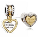 2Pcs/lot Special Offer Love Star Rainbow Charms Beads Fit Brand Bracelet & Necklaces For Women DIY Making Jewelry Accessories