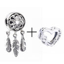 2Pcs/lot Special Offer Love Star Rainbow Charms Beads Fit Brand Bracelet & Necklaces For Women DIY Making Jewelry Accessories