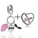 2Pcs/lot Special Offer Love Star Rainbow Charms Beads Fit Brand Bracelet & Necklaces For Women DIY Making Jewelry Accessories