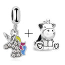 2Pcs/lot Special Offer Love Star Rainbow Charms Beads Fit Brand Bracelet & Necklaces For Women DIY Making Jewelry Accessories