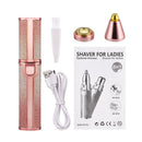 2 in 1 Rechargeable Eyebrow Trimmer Lady Shaver Mini USB Women Epilator Facial Hair Remover Pen Size Female Hair Shaving Razor