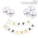 1set Happy Birthday Letter Banner Rose Gold blue Confetti latex Balloons Birthday Party Decorations Baby Shower gift Baloon