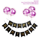 1set Happy Birthday Letter Banner Rose Gold blue Confetti latex Balloons Birthday Party Decorations Baby Shower gift Baloon