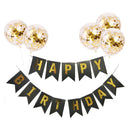 1set Happy Birthday Letter Banner Rose Gold blue Confetti latex Balloons Birthday Party Decorations Baby Shower gift Baloon