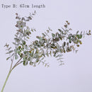 45cm Nordic Wind Artificial Plants Bunch Eucalyptus Money Leaf Home Wedding Deco Flower Arrangement Photography Props Gray Green