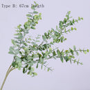 45cm Nordic Wind Artificial Plants Bunch Eucalyptus Money Leaf Home Wedding Deco Flower Arrangement Photography Props Gray Green