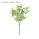 45cm Nordic Wind Artificial Plants Bunch Eucalyptus Money Leaf Home Wedding Deco Flower Arrangement Photography Props Gray Green