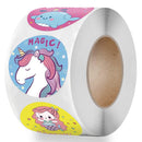 Unicorn Sticker 1 Inch Reward Cute Animals Sticker for Kids Classic Toy Decoration School Teacher Supplies Encouragement Sticker