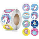Unicorn Sticker 1 Inch Reward Cute Animals Sticker for Kids Classic Toy Decoration School Teacher Supplies Encouragement Sticker