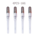 1-4pcs Body Piercing Needles Catheter Cannula Tools Kit Surgical Steel Sterilized Tattoo Needle Nose Lip Jewelry 14G 16G 18G 20G