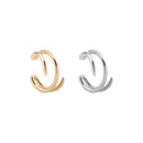 2020 New Fashion Pearl Ear Cuff Bohemia Stackable C Shaped CZ Rhinestone Small Earcuffs Clip Earrings for Women Wedding Jewelry