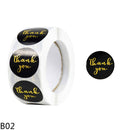 500pcs/Roll 2.5cm Thank You Stickers Seal Labels Gift Packaging Stickers Wedding Birthday Party Offer Stationery Sticker