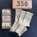 2021 New Socks Skate Crew Socks Men Sport Travis Scott Cactus Jack Bandanas Socks Streetwear Hip Hop 3 Pairs/box