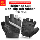 ROCKBROS Cycling Bike Half Short Finger Gloves Shockproof Breathable MTB Road Bicycle Gloves Men Women Sports Cycling Equipment