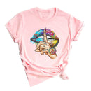 2020 Lips Watercolor Graphic T Shirt lip Women Tops Shirt Base O-neck Sexy Black Tees Kiss lip Funny whisper words Girls Tshirt