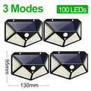 180 100 LED Solar Light Outdoor Solar Lamp with Motion Sensor Solar LED Light Waterproof Sunlight Powered for Garden Decoration