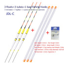 3pcs/lot Electric Fishing Floats Night Light Luminous Float Balsa Boya Fresh Water Flotador Carp Fishing Tackles Without Battery