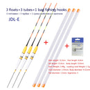 3pcs/lot Electric Fishing Floats Night Light Luminous Float Balsa Boya Fresh Water Flotador Carp Fishing Tackles Without Battery