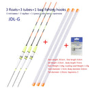 3pcs/lot Electric Fishing Floats Night Light Luminous Float Balsa Boya Fresh Water Flotador Carp Fishing Tackles Without Battery