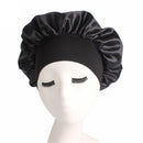 Newly Women's Satin Solid Sleeping Hat Night Sleep Cap Hair Care Bonnet Nightcap For Women Men Unisex Cap Bonnet De Nuit