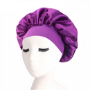 Newly Women's Satin Solid Sleeping Hat Night Sleep Cap Hair Care Bonnet Nightcap For Women Men Unisex Cap Bonnet De Nuit