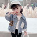 Kids Denim Jackets for Girls Baby Flower Embroidery Coats Spring Autumn Fashion Child Kids Outwear Ripped Jeans Jackets Jean