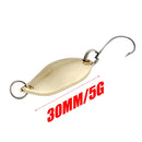 1Pcs Metal Spinner Spoon Fishing Lures 7g 10g 15g Gold Silver Artificial Bait With Feather Treble Hook Trout Pike Bass Tackle