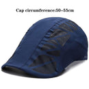 Casual Beret Hat Flat Cap Gatsby Hat Adjustable Breathable Boina Mesh Fashion Caps For Adult and Kids