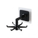 1PC Rotating Hook Bathroom Hook Holder Kitchen Storage Rack Under Shelf Rotate Towel Hook Kitchenware Cabinet Storage Organizer