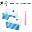 Durable Vacuum Storage Bags For Clothes Pillows Bedding Blanket More Space Save Compression Travel Hand Pump Seal Zipper