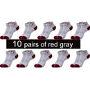10 Pairs New Spring Summer Cotton Socks Boat Mesh Breathable Men's Short Ankle Socks High Quality Casual Sports Male Sokken Gift