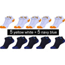 10 Pairs New Spring Summer Cotton Socks Boat Mesh Breathable Men's Short Ankle Socks High Quality Casual Sports Male Sokken Gift