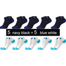 10 Pairs New Spring Summer Cotton Socks Boat Mesh Breathable Men's Short Ankle Socks High Quality Casual Sports Male Sokken Gift