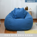 Lazy Sofa Cover Solid Chair Covers Without Filler/Inner Bean Bag Pouf Puff Couch Tatami Living Room Furniture Cotton Cover Chair