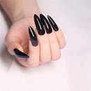 24pcs Professional Fake Nails Long Ballerina Half French Acrylic Nail Tips Press On Nails Full Cover Manicure Beauty Tools