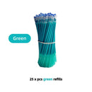 25pcs/set Erasable Gel Pen Refills Rod 0.5mm Washable Handle Magic Erasable Pen for School Pen Writing Tools Kawaii Stationery