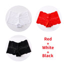 3Pcs Sexy Lace Panties Underwear Woman Comfortable Lingerie Female Intimates Transparent Panty Nylon Women's Underpants